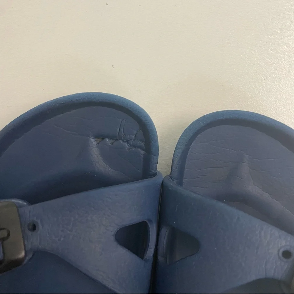 Birkenstock Sandals Rio Slingback Double Strap Ankle Buckles Blue Unisex